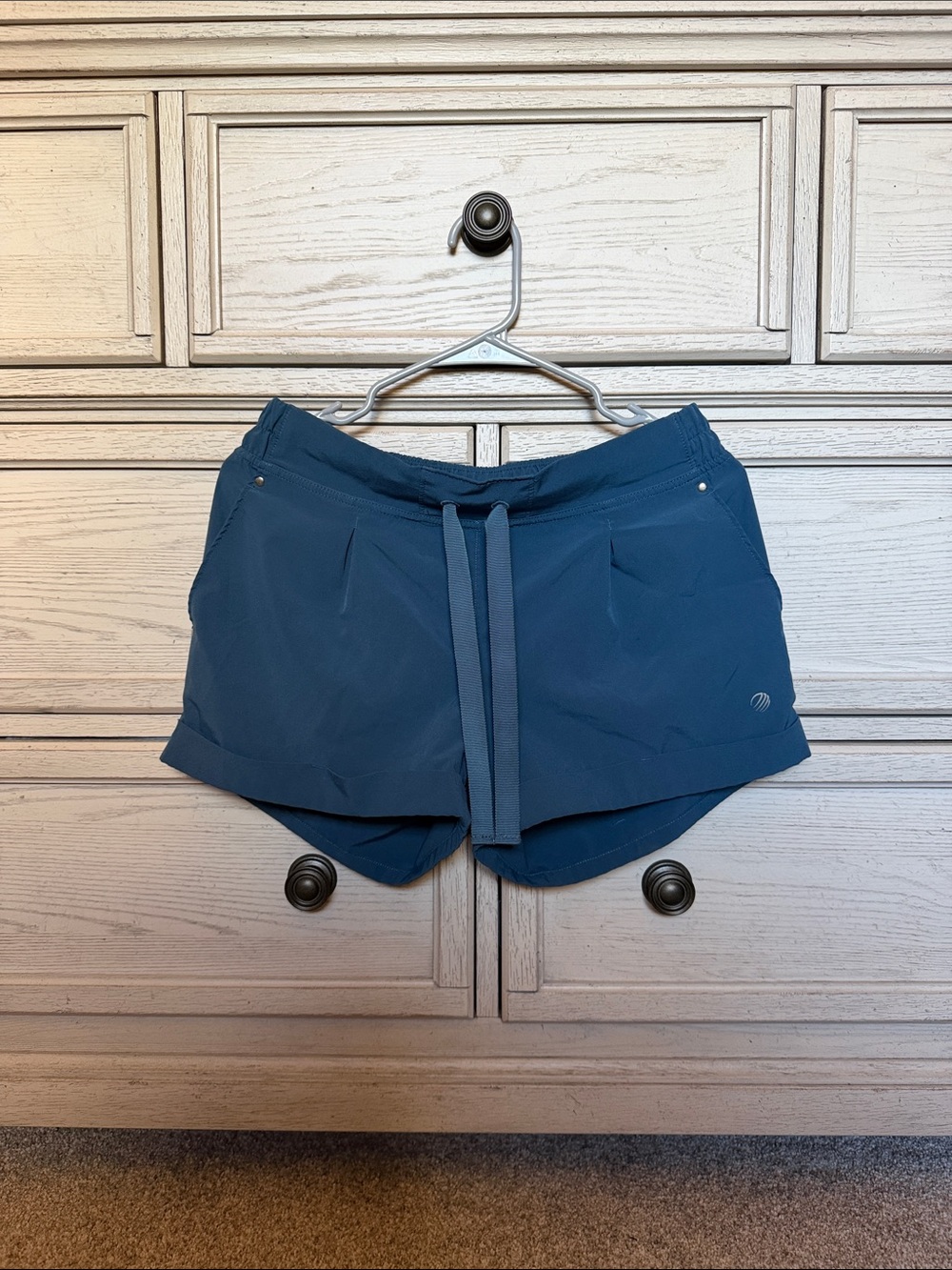Women’s Blue Athletic Drawstring Shorts